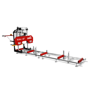 22" Portable Sawmill, 224cc  7HP Gasoline Engine, 20" Board Width, 13' Track Length , SM22