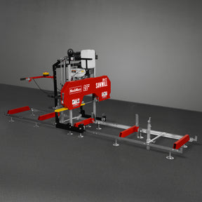 22" Portable Sawmill, 224cc  7HP Gasoline Engine, 20" Board Width, 13' Track Length , SM22