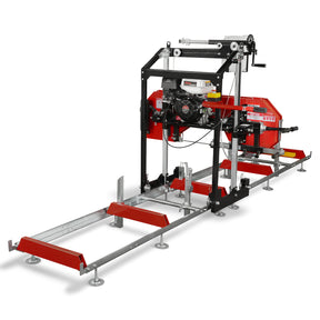22" Portable Sawmill, 224cc  7HP Gasoline Engine, 20" Board Width, 13' Track Length , SM22