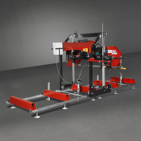 32" Portable Sawmill, KOHLER CH440 429cc E-Start Gasoline Engine, 29" Board Width, 13' Track Length , SM-32