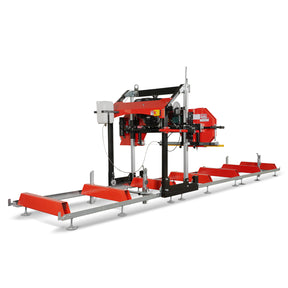 32" Portable Sawmill (5 x Blades Included),  KOHLER CH440 429cc E-Start Gasoline Engine, 26.5" Board Width, 20' Track Length (13' Track Length + 6.6' Track Extension Included) , SM-32