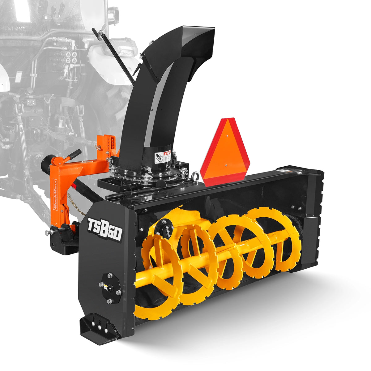 60" 3 Point PTO Snow Blower 22" Impeller Diameter 360° Snow Chute (PTO Shaft Included with Slip Clutch),  18-40 HP,  TSB60