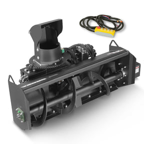 48'' Cutting Width, 20'' Cutting Height, Remote Control Hydraulic Mini Skid Steer Snow Blower, MSB48