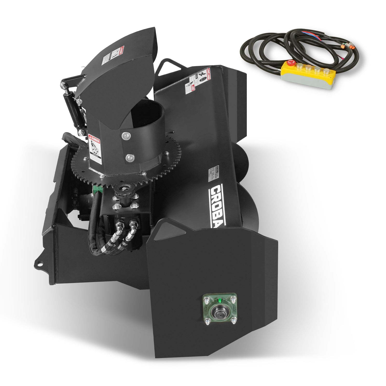 48'' Cutting Width, 20'' Cutting Height, Remote Control Hydraulic Mini Skid Steer Snow Blower, MSB48