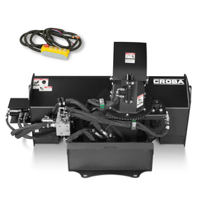 48'' Cutting Width, 20'' Cutting Height, Remote Control Hydraulic Mini Skid Steer Snow Blower, MSB48