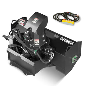 48'' Cutting Width, 20'' Cutting Height, Remote Control Hydraulic Mini Skid Steer Snow Blower, MSB48