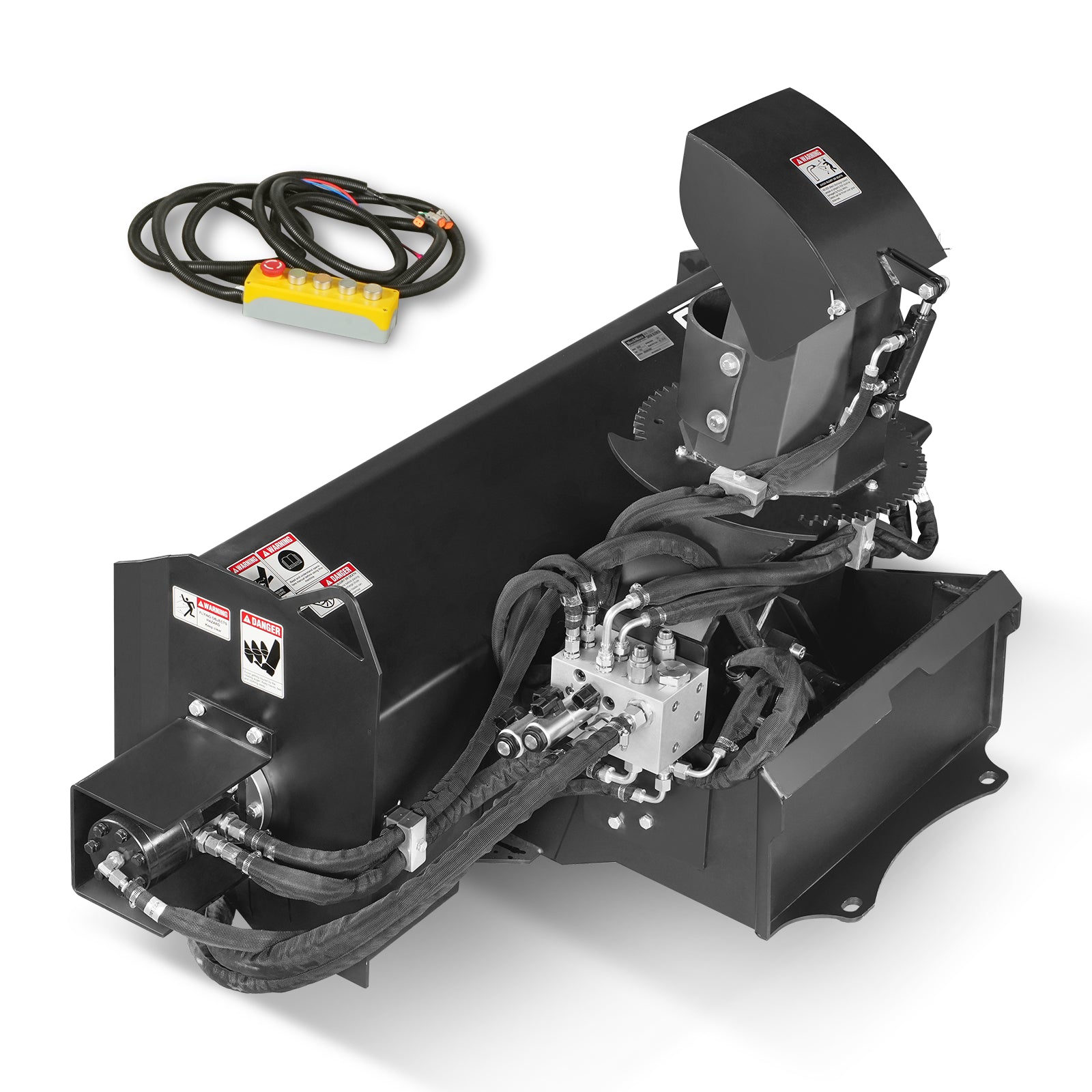 48'' Cutting Width, 20'' Cutting Height, Remote Control Hydraulic Mini Skid Steer Snow Blower, MSB48