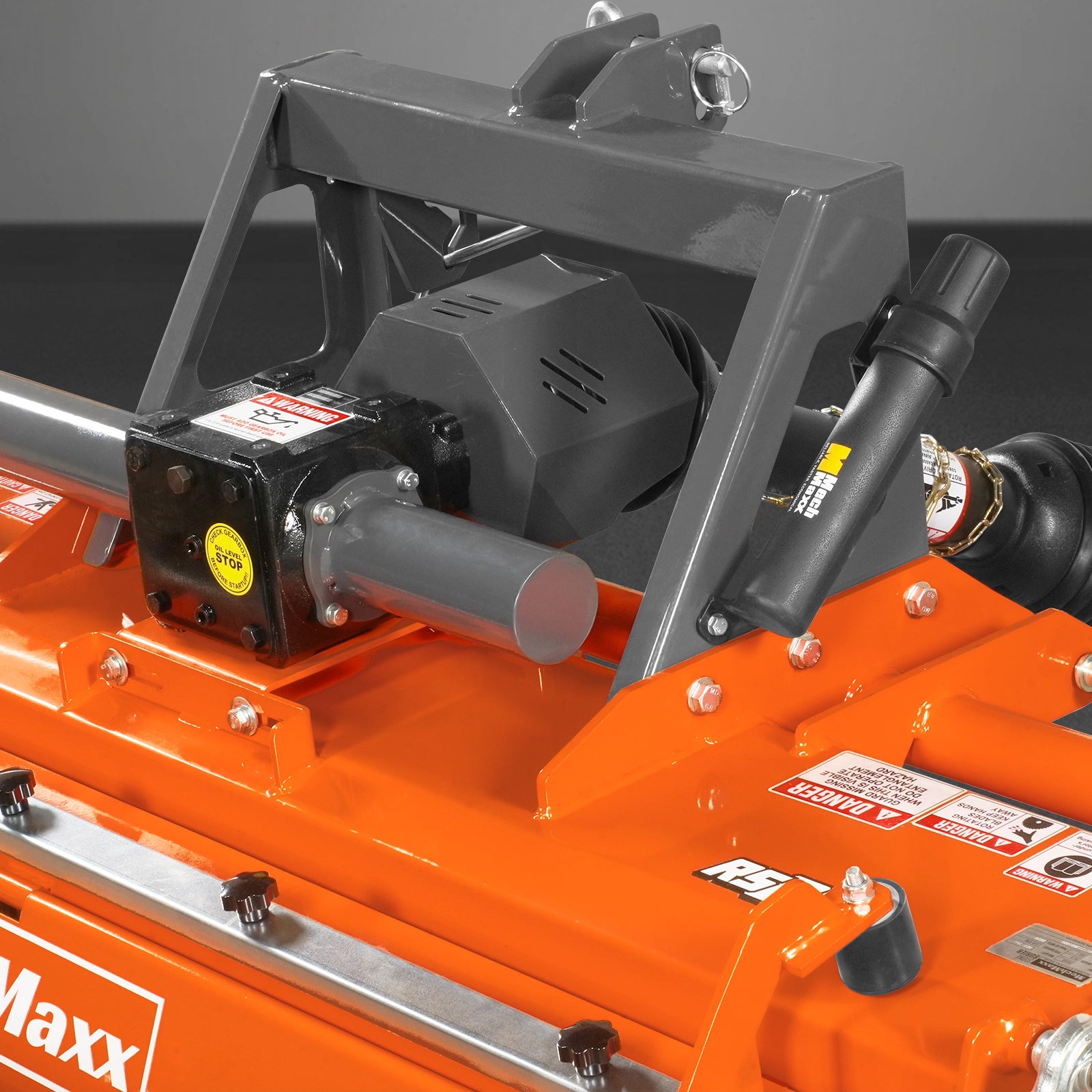 48 in Stone Burier Reverse Rotary Tiller, 3 Point Hitch Cat.1, Chain Drive, PTO Shaft Included with Slip Clutch, 20–45 HP, RSB48