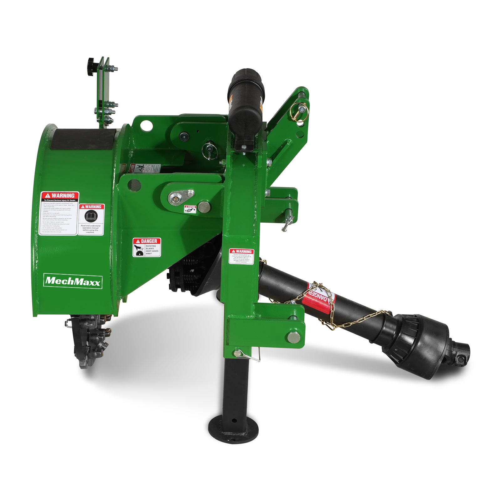 3-Point PTO Stump Grinder with 34 Carbide Teeth (PTO Shaft Included with Slip Clutch), for 15-45hp Tractor