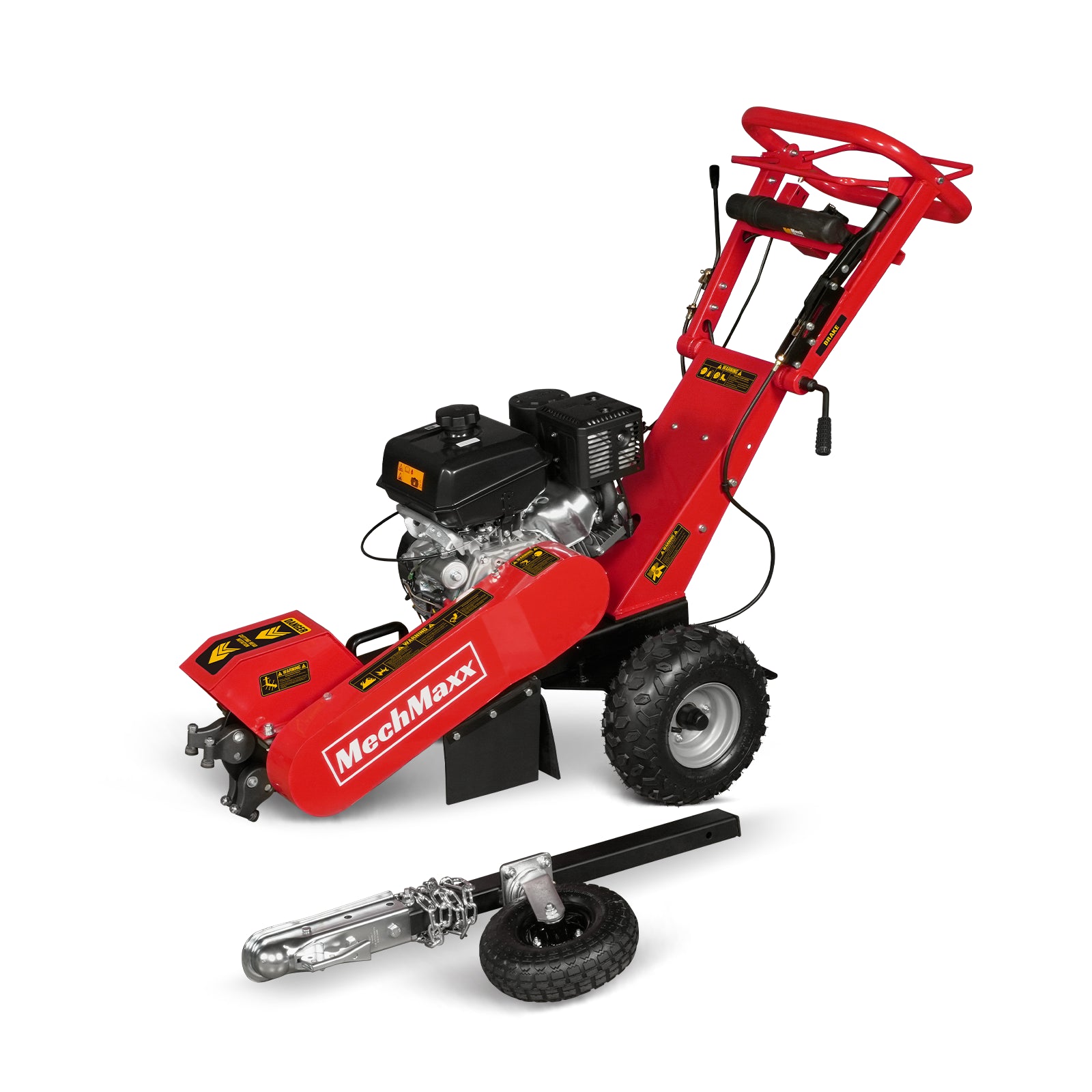 15-inch 14hp 429cc KOHLER E-Start Stump Grinder with Tow Bar, SG380