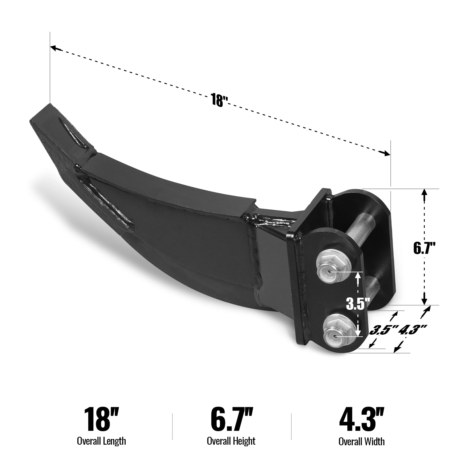 4-Piece Excavator Attachment Set