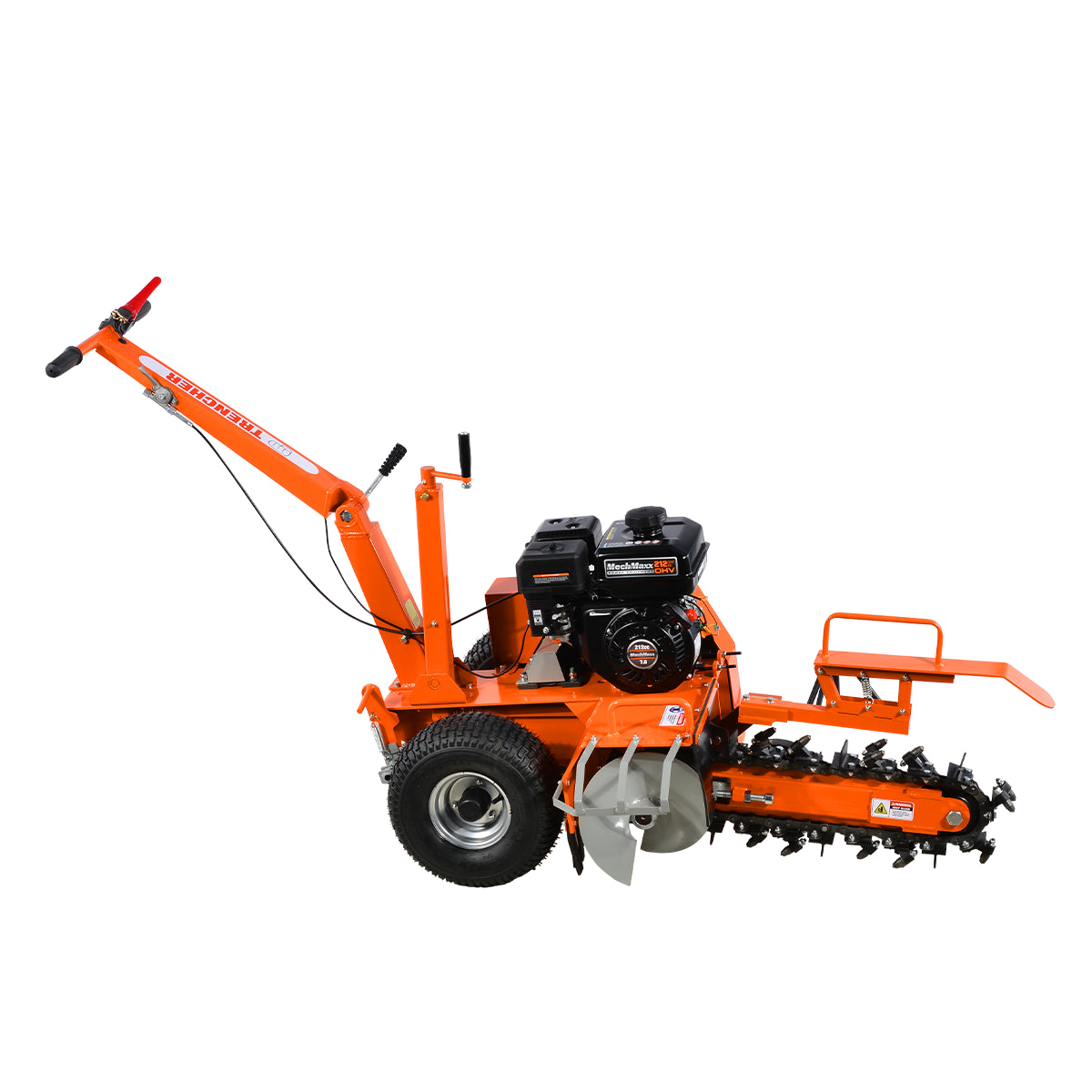 MechMaxx 7HP Gas Powered Cable Ditching Mini Trencher TCR650