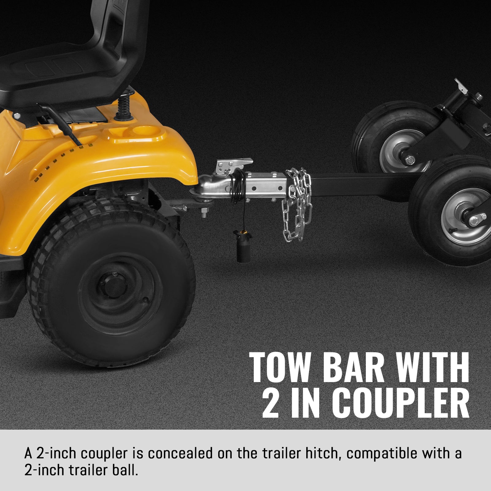8 inch ZONSEN E-Start 1000cc 35hp Gas Powered 4 - Wheel Drum Wood Chipper with Taillight , B200