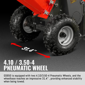 HONDA GX200 Gasoline Engine Powered 4 inch Wood Chipper, GS650