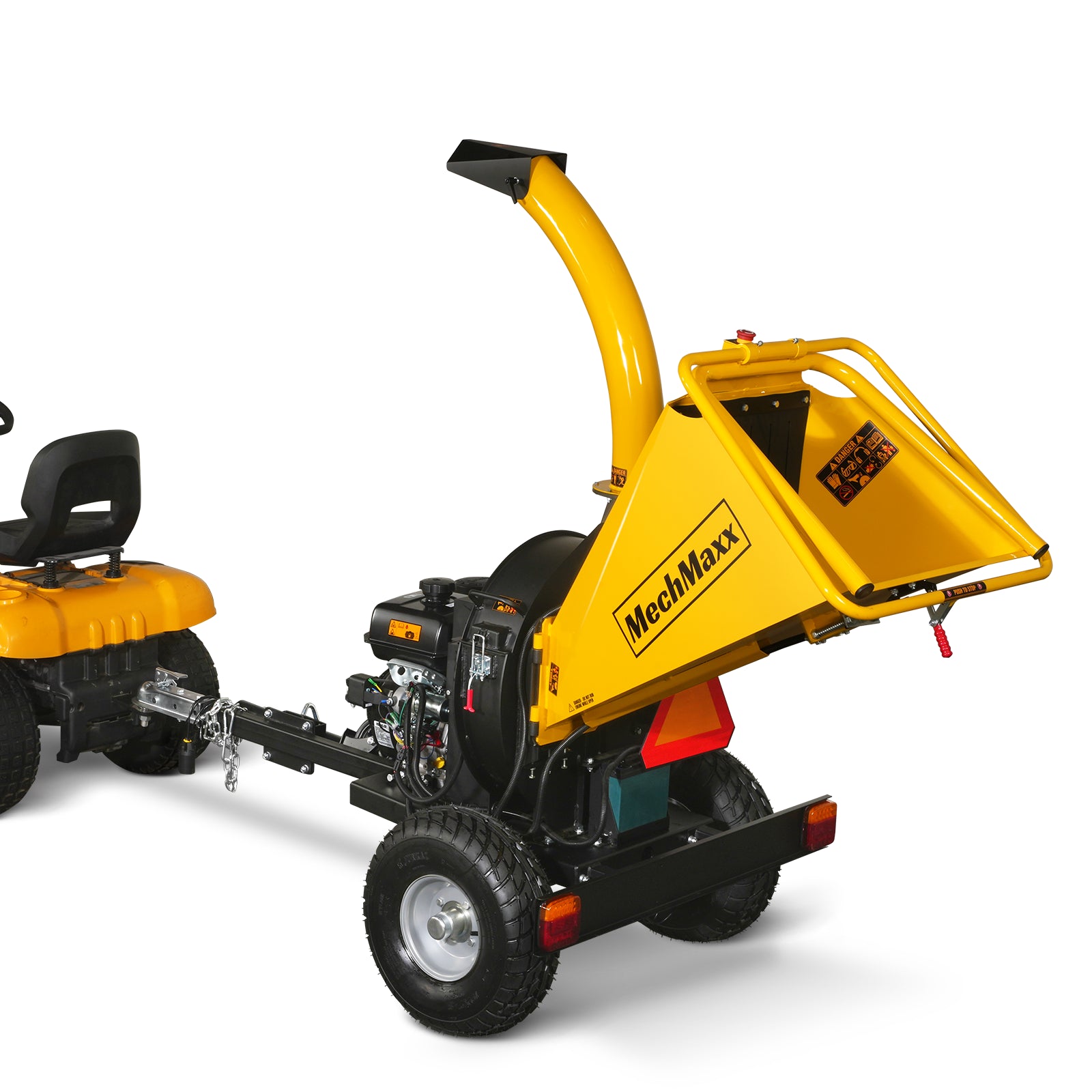 5 inch E-stat KOHLER 429cc 14hp Gasoline Engine Powered Disc Wood Chipper with Taillight , P4205