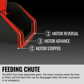 HONDA GX690 22HP 688cc Twin Cylinder Gasoline Engine Powered 7” Hydraulic Feeding Wood Chipper, DCH7
