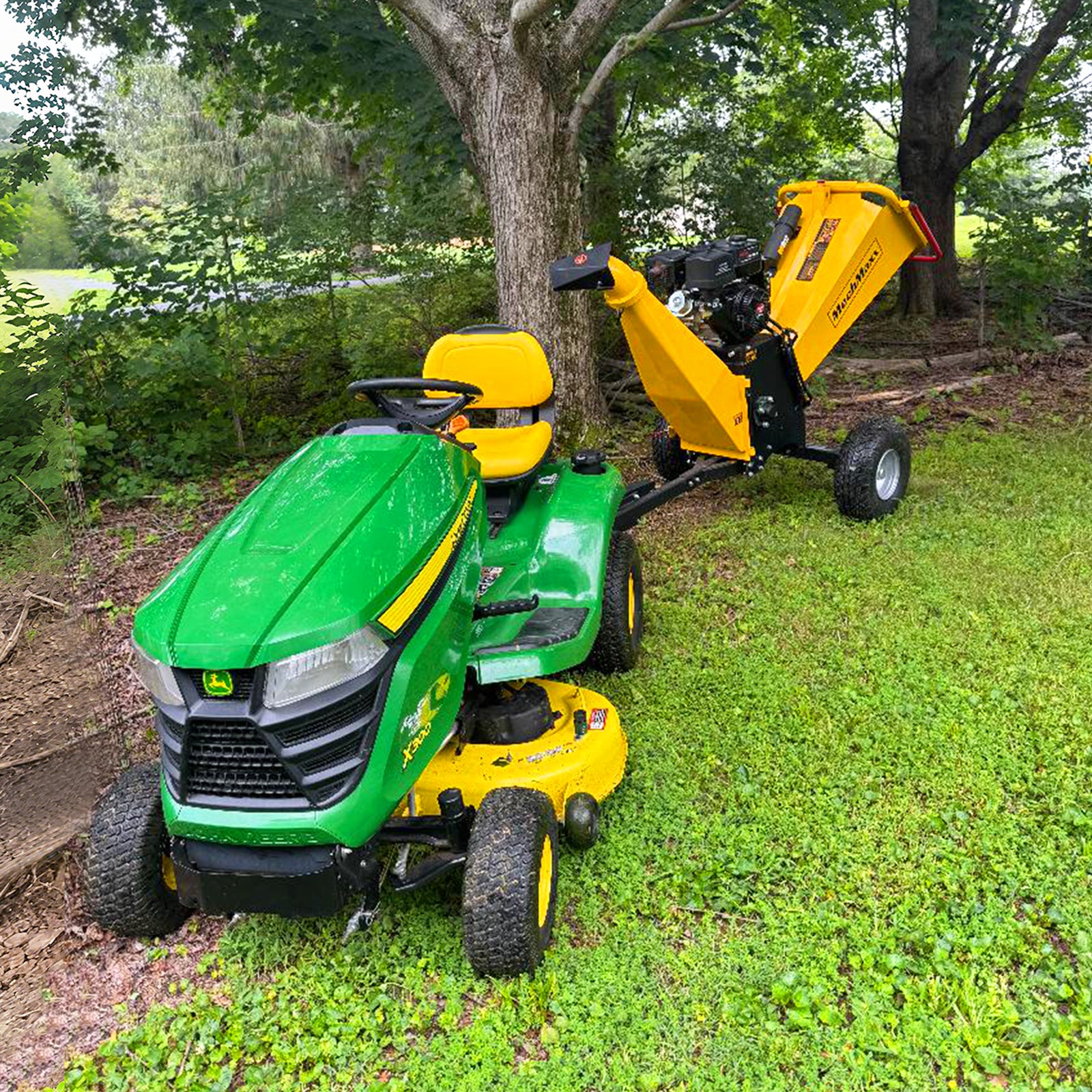 6 inch E-start DUCAR 420cc 15hp Gasoline Engine Powered Drum Wood Chipper, P4206