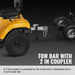 6 inch ZONSEN E-Start 459cc 15hp Gas Powered 4 - Wheel Drum Wood Chipper with Taillight , B150