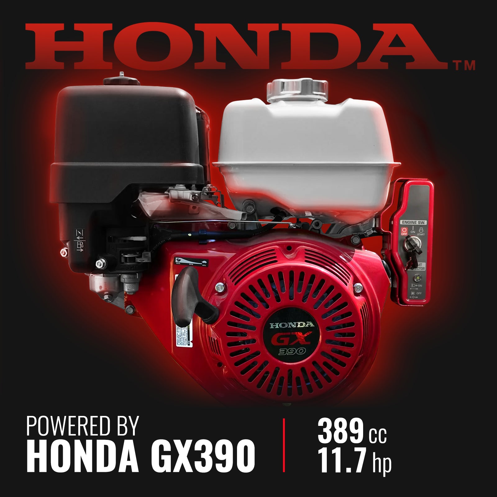 6 inch HONDA E-Start Gasoline Engine Powered 4 - Wheel Drum Wood Chipper with Taillight , B150