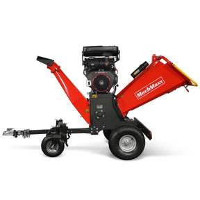 8 inch ZONSEN E-Start 1000cc 35hp Gas Powered 4 - Wheel Drum Wood Chipper with Taillight , B200