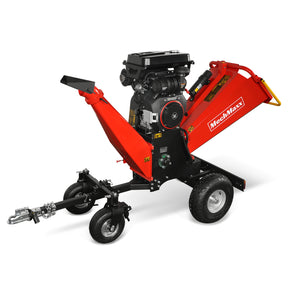 8 inch ZONSEN E-Start 1000cc 35hp Gas Powered 4 - Wheel Drum Wood Chipper with Taillight , B200