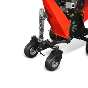 8 inch ZONSEN E-Start 1000cc 35hp Gas Powered 4 - Wheel Drum Wood Chipper with Taillight , B200