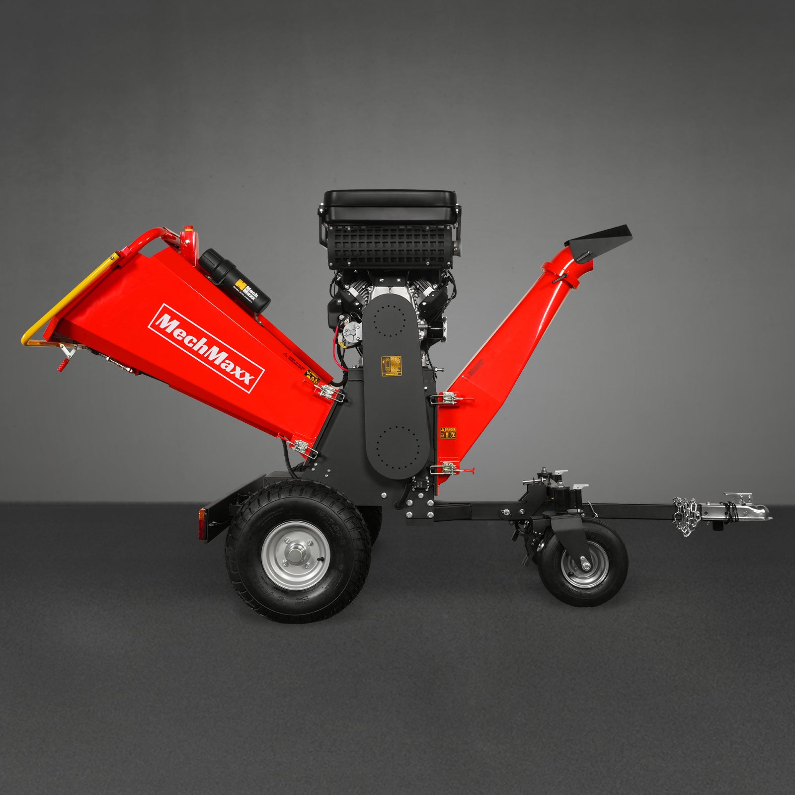 8 inch ZONSEN E-Start 1000cc 35hp Gas Powered 4 - Wheel Drum Wood Chipper with Taillight , B200
