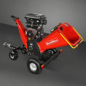 8 inch ZONSEN E-Start 1000cc 35hp Gas Powered 4 - Wheel Drum Wood Chipper with Taillight , B200