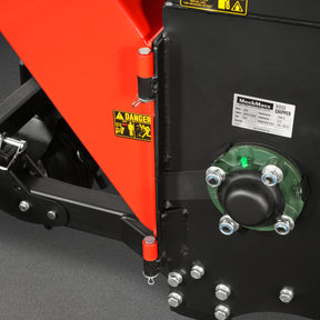 8 inch ZONSEN E-Start 1000cc 35hp Gas Powered 4 - Wheel Drum Wood Chipper with Taillight , B200