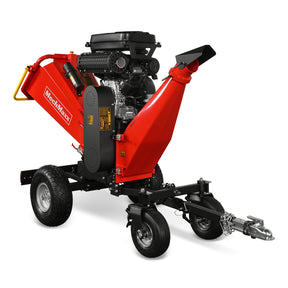 8 inch ZONSEN E-Start 1000cc 35hp Gas Powered 4 - Wheel Drum Wood Chipper with Taillight , B200