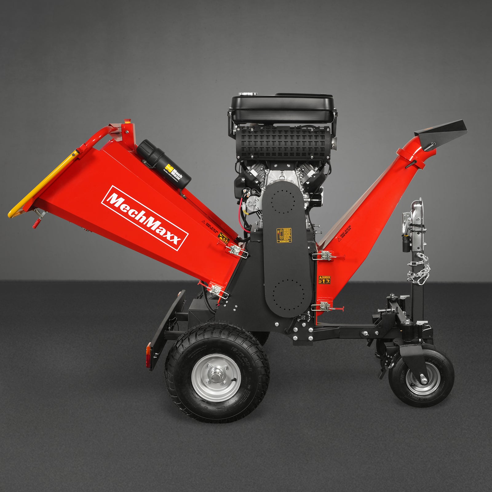 8 inch ZONSEN E-Start 1000cc 35hp Gas Powered 4 - Wheel Drum Wood Chipper with Taillight , B200