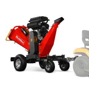 8 inch ZONSEN E-Start 1000cc 35hp Gas Powered 4 - Wheel Drum Wood Chipper with Taillight , B200