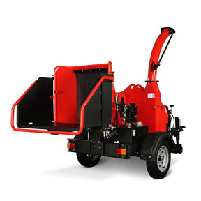 25hp 713cc Twin Cylinder DUCAR Petrol Engine 7'' Hydraulic Feeding Wood Chipper, DCH7