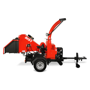 25hp 713cc Twin Cylinder DUCAR Petrol Engine 7'' Hydraulic Feeding Wood Chipper, DCH7