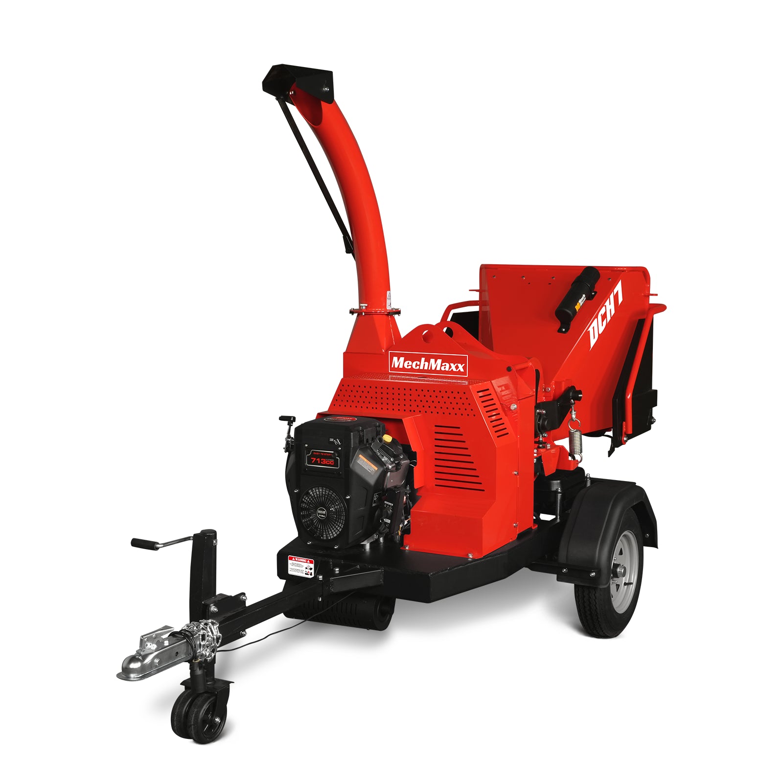 25hp 713cc Twin Cylinder DUCAR Petrol Engine 7'' Hydraulic Feeding Wood Chipper, DCH7