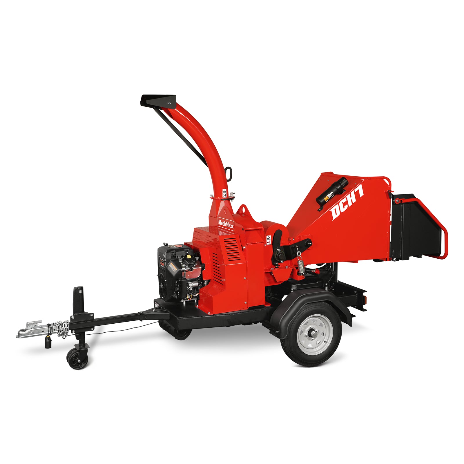 25hp 713cc Twin Cylinder DUCAR Petrol Engine 7'' Hydraulic Feeding Wood Chipper, DCH7