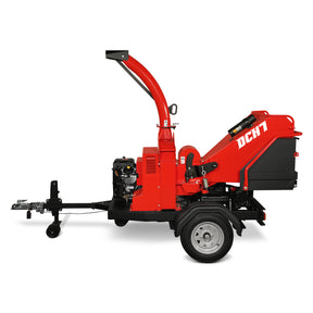 25hp 713cc Twin Cylinder DUCAR Petrol Engine 7'' Hydraulic Feeding Wood Chipper, DCH7