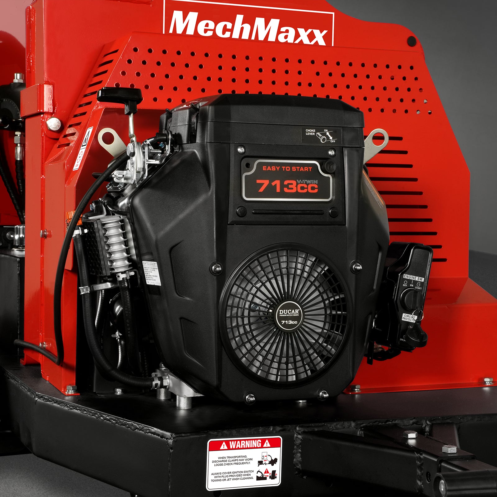 25hp 713cc Twin Cylinder DUCAR Petrol Engine 7” Hydraulic Feeding Wood