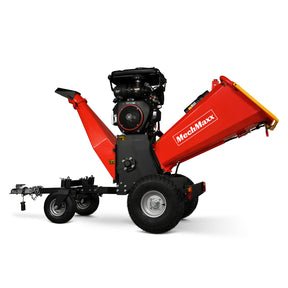 8 inch ZONSEN E-Start 999cc 35hp Gas Powered 4 - Wheel Drum Wood Chipper with Taillight , B200