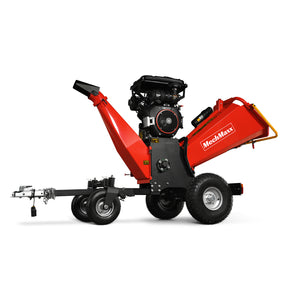 8 inch ZONSEN E-Start 999cc 35hp Gas Powered 4 - Wheel Drum Wood Chipper with Taillight , B200