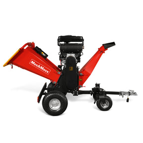 8 inch ZONSEN E-Start 999cc 35hp Gas Powered 4 - Wheel Drum Wood Chipper with Taillight , B200