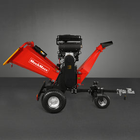 8 inch ZONSEN E-Start 999cc 35hp Gas Powered 4 - Wheel Drum Wood Chipper with Taillight , B200