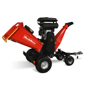 8 inch ZONSEN E-Start 999cc 35hp Gas Powered 4 - Wheel Drum Wood Chipper with Taillight , B200