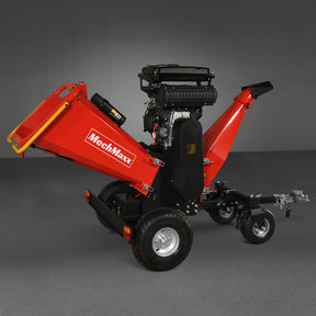 8 inch ZONSEN E-Start 999cc 35hp Gas Powered 4 - Wheel Drum Wood Chipper with Taillight , B200