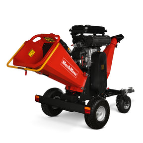 8 inch ZONSEN E-Start 999cc 35hp Gas Powered 4 - Wheel Drum Wood Chipper with Taillight , B200