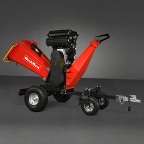 8 inch ZONSEN E-Start 999cc 35hp Gas Powered 4 - Wheel Drum Wood Chipper with Taillight , B200