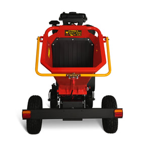 8 inch ZONSEN E-Start 999cc 35hp Gas Powered 4 - Wheel Drum Wood Chipper with Taillight , B200