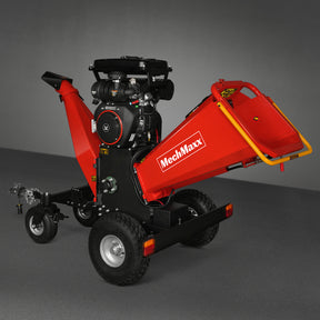 8 inch ZONSEN E-Start 999cc 35hp Gas Powered 4 - Wheel Drum Wood Chipper with Taillight , B200