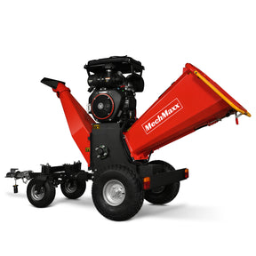 8 inch ZONSEN E-Start 999cc 35hp Gas Powered 4 - Wheel Drum Wood Chipper with Taillight , B200