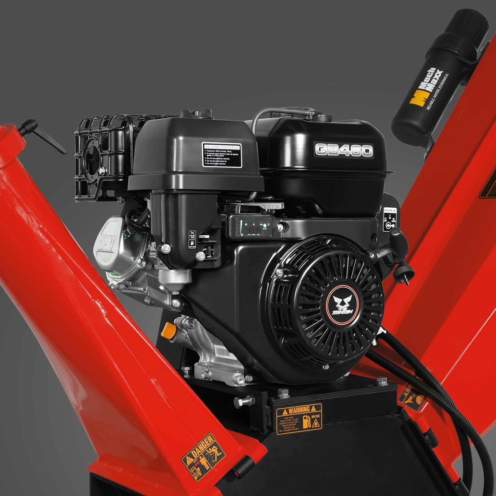 5 inch E-start ZONSEN 459cc Gasoline Engine Powered Wood Chipper , GS1500